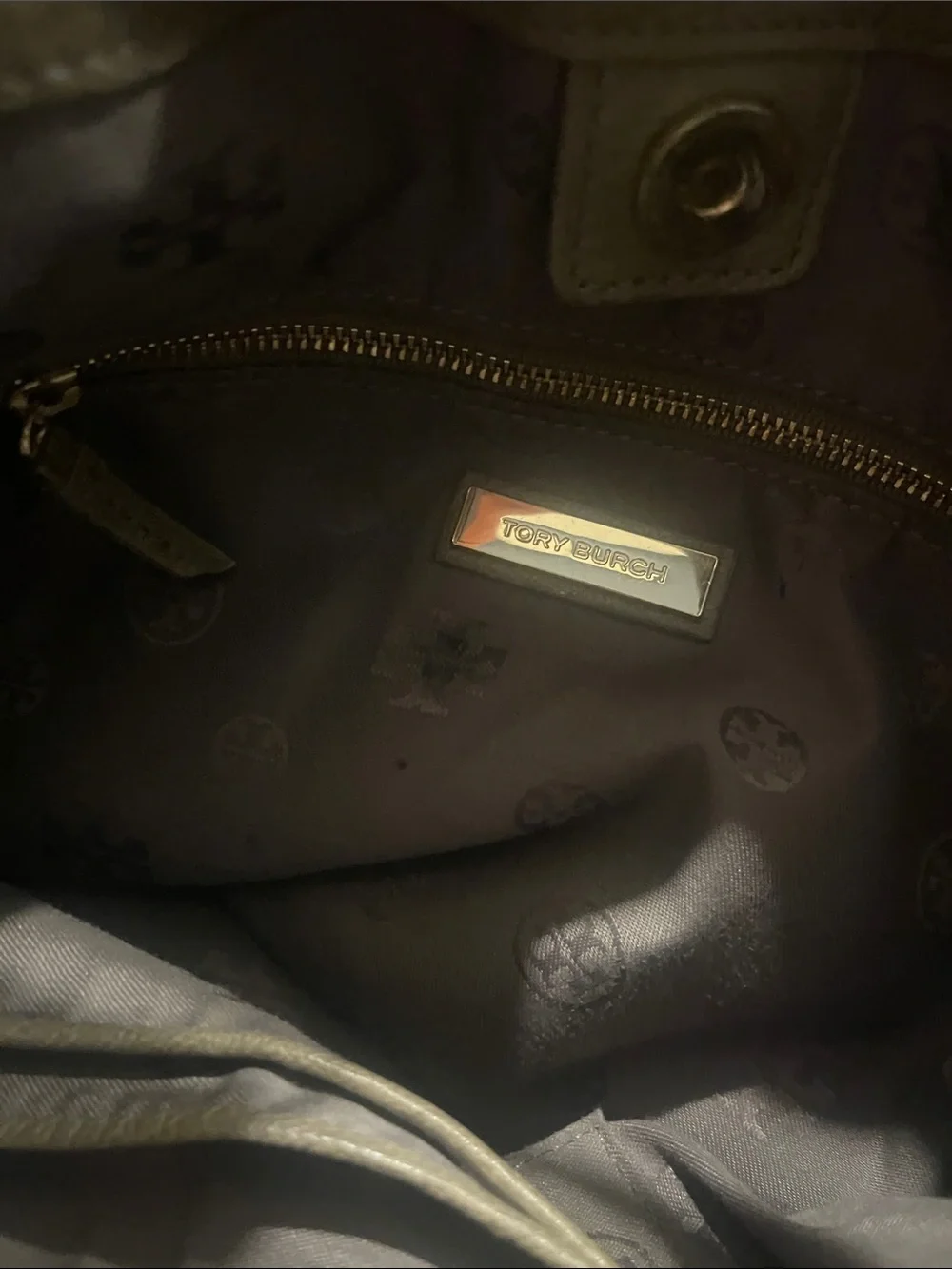 Tory Burch slouchy pebbled leather hobo bag as is
